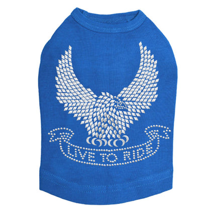 Live to Ride Eagle - Dog Tank