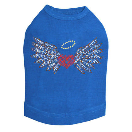 Heart with Wings & Halo - Dog Tank