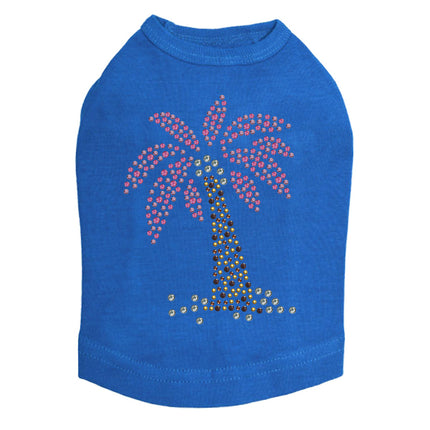 Palm Tree (Pink) Dog Tank