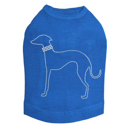 Greyhound Outline - Dog Tank