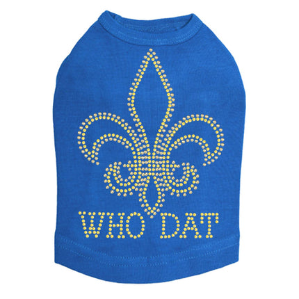 Fleur de Lis - Who Dat Dog Tank