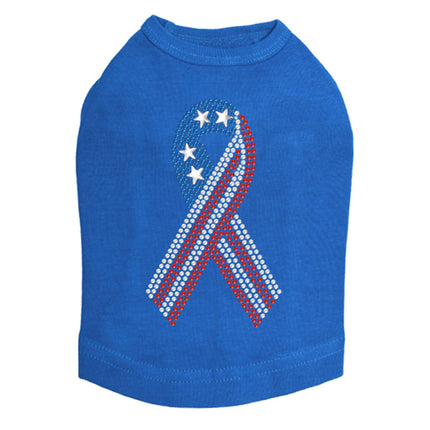 Ribbon (Red, White, & Blue) - Dog Tank