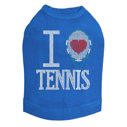 I Love Tennis - Dog Tank