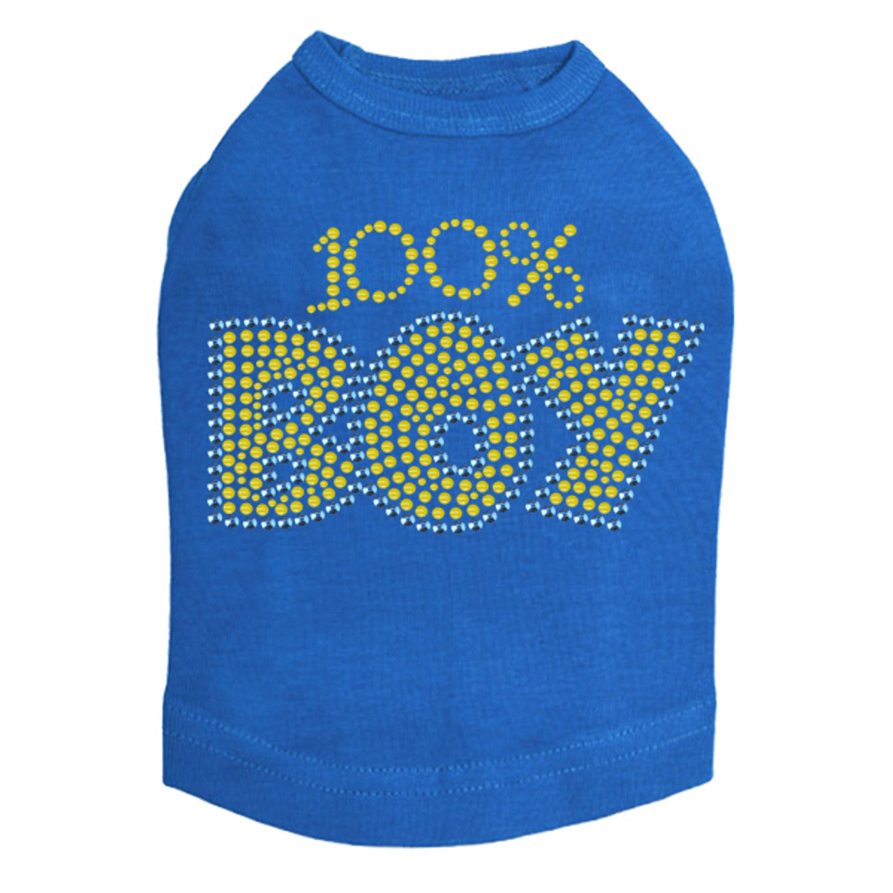 100% Boy - Dog Tank Royal Blue