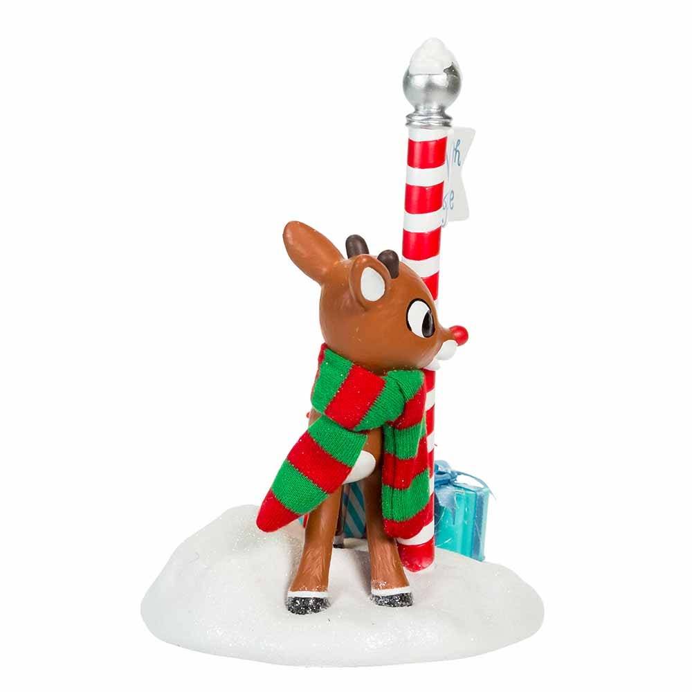 Kurt Adler 6.5-Inch Fabriché Rudolph North Pole Table Piece