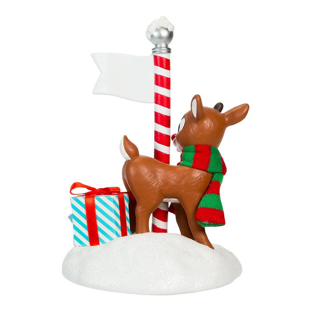 Kurt Adler 6.5-Inch Fabriché Rudolph North Pole Table Piece