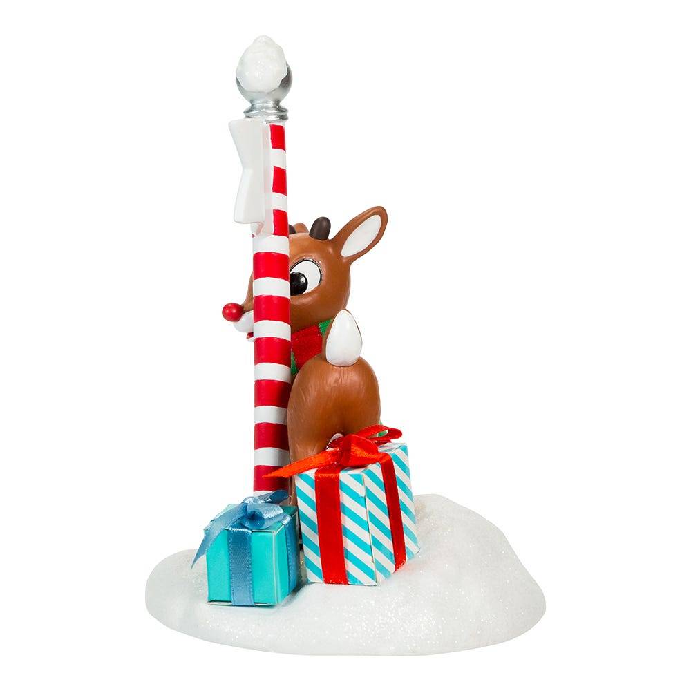 Kurt Adler 6.5-Inch Fabriché Rudolph North Pole Table Piece