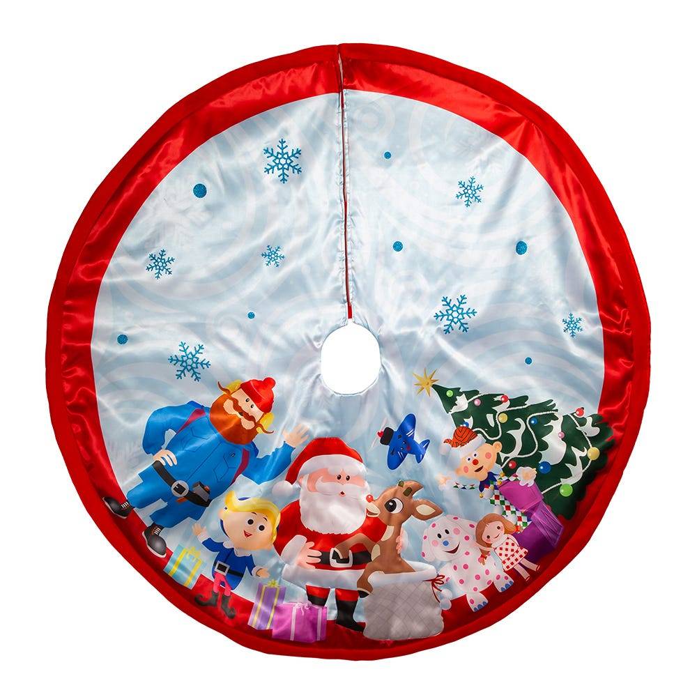 Kurt Adler 48-Inch Rudolph The Red Nose Reindeer® and Friends Tree Skirt