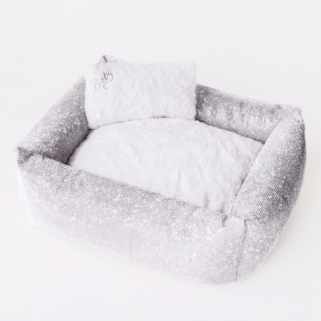 Crystal Dog Bed Imperial Silver