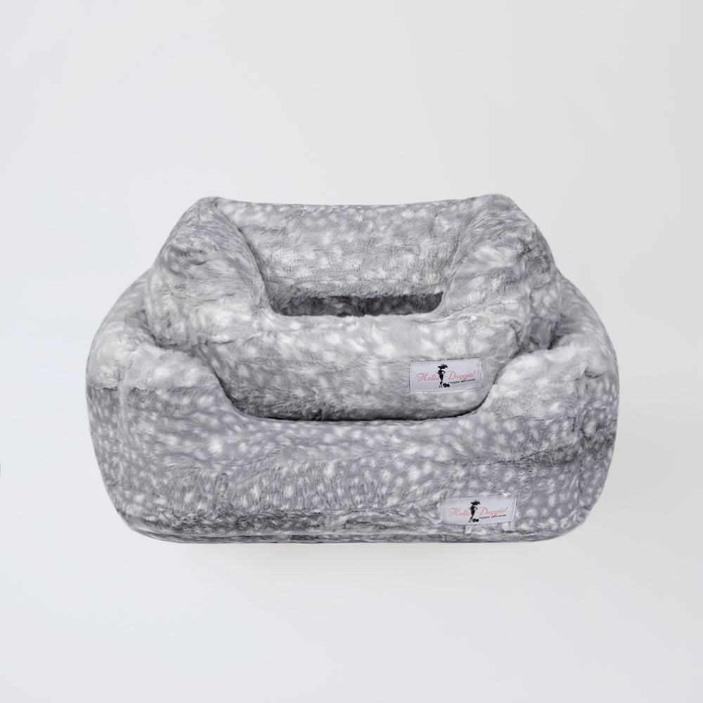 Cashmere Dog Bed Silver Fawn