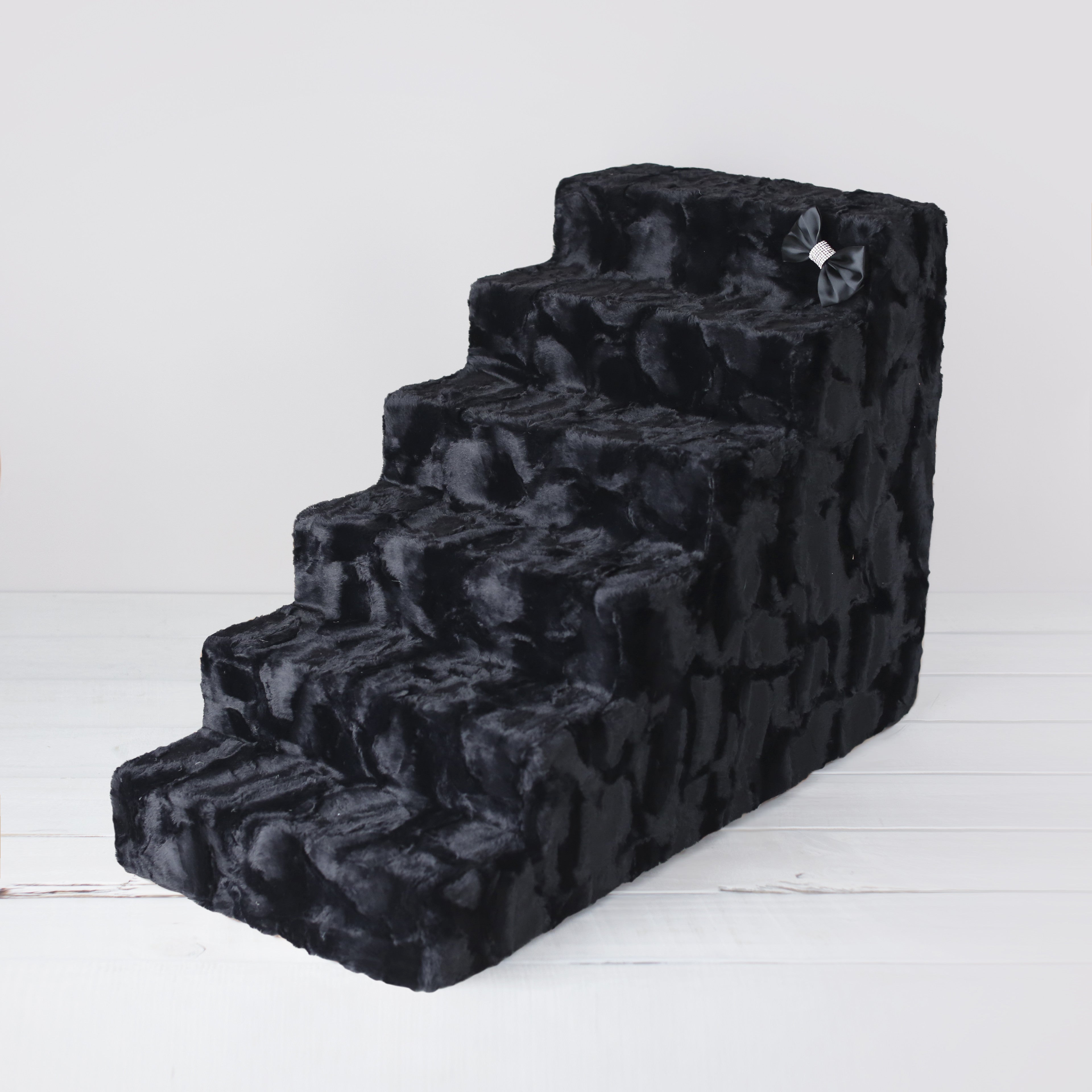 Luxury Pet Stairs 6-Step Black Diamond