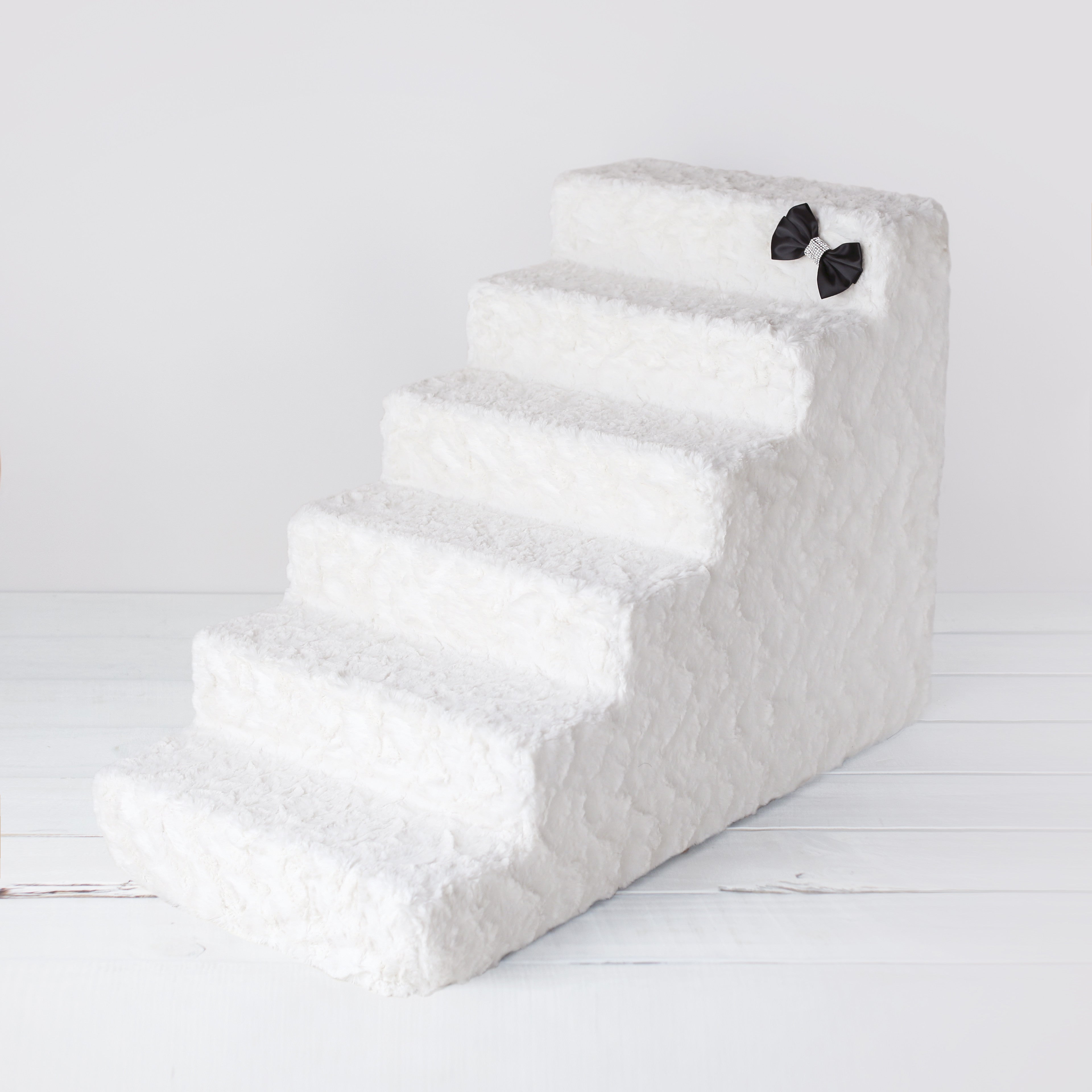 Luxury Pet Stairs 6-Step Classic Ivory