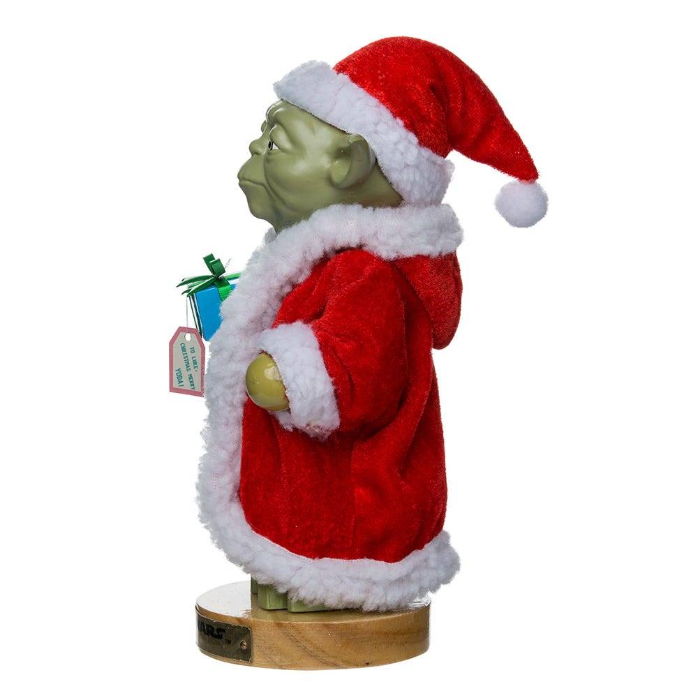 Kurt Adler 9-Inch Yoda in Santa Robe Nutcracker