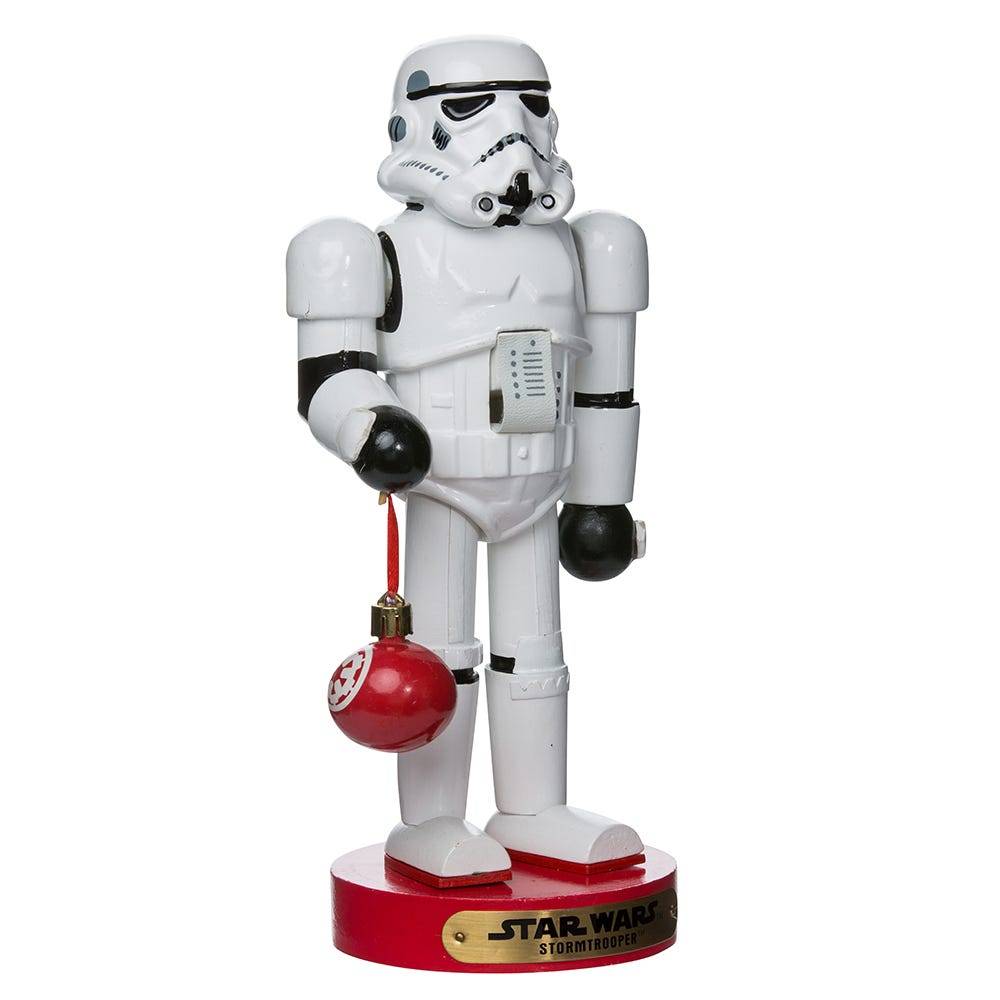 Kurt Adler 9.5-Inch Stormtrooper with Ball Ornament Nutcracker