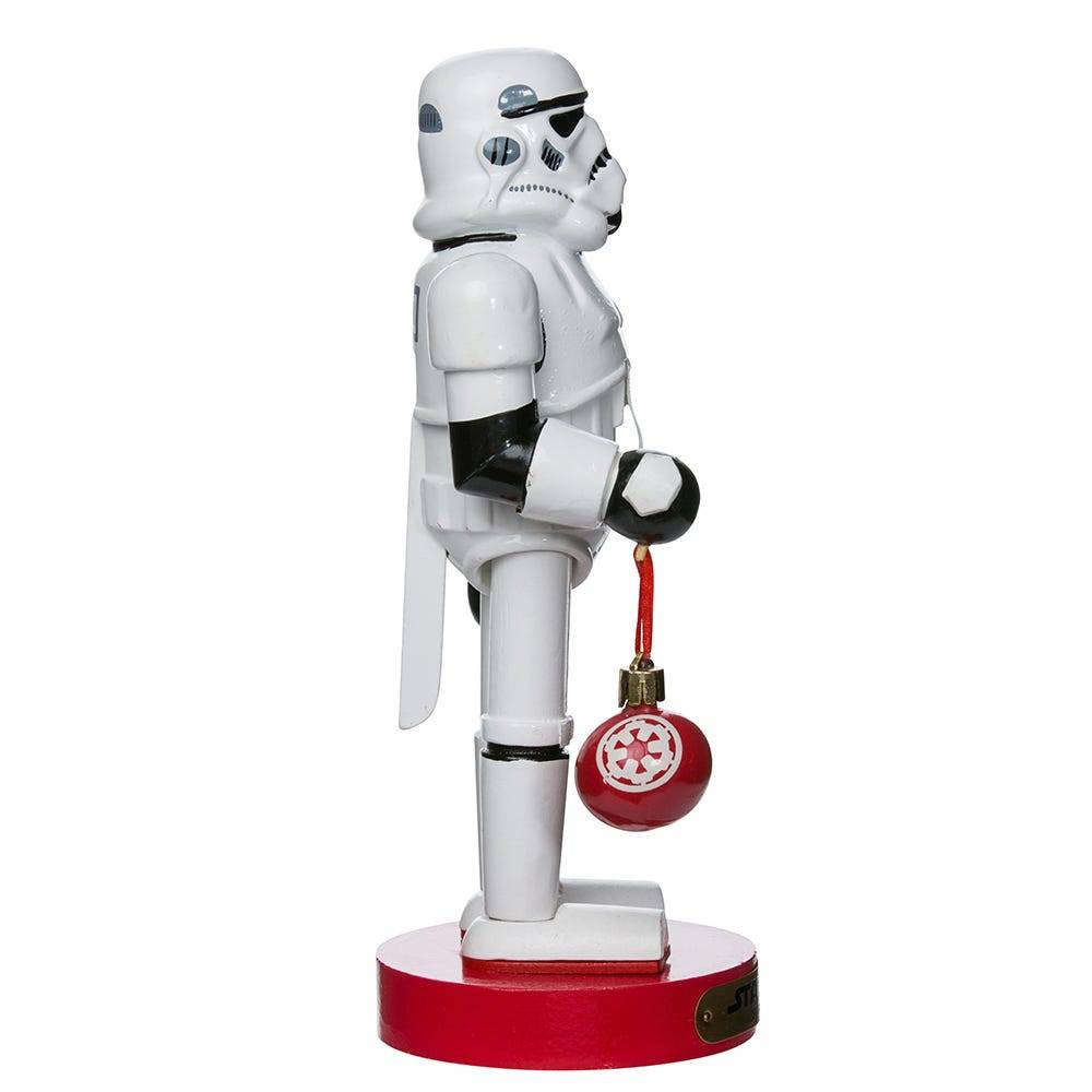 Kurt Adler 9.5-Inch Stormtrooper with Ball Ornament Nutcracker