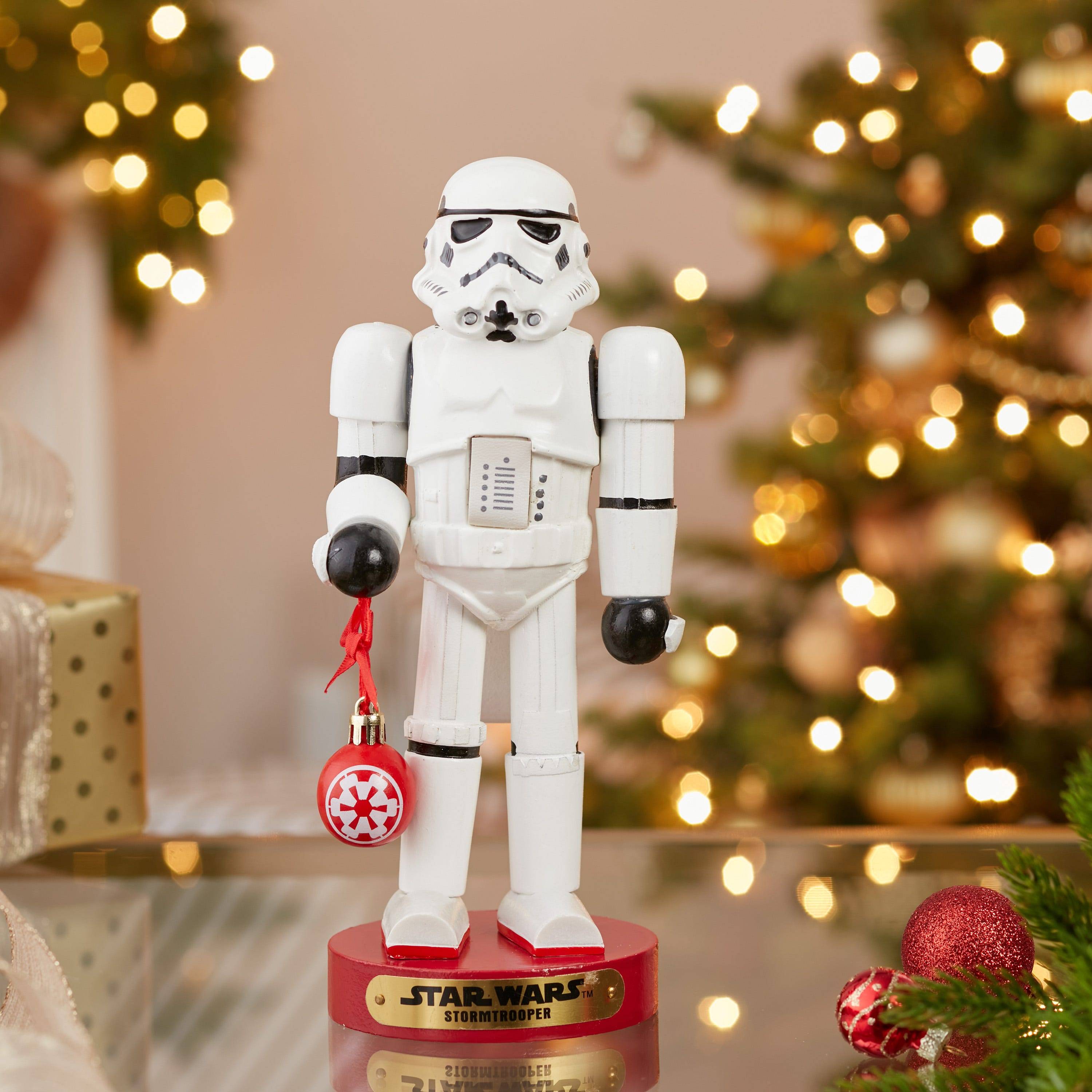 Kurt Adler 9.5-Inch Stormtrooper with Ball Ornament Nutcracker