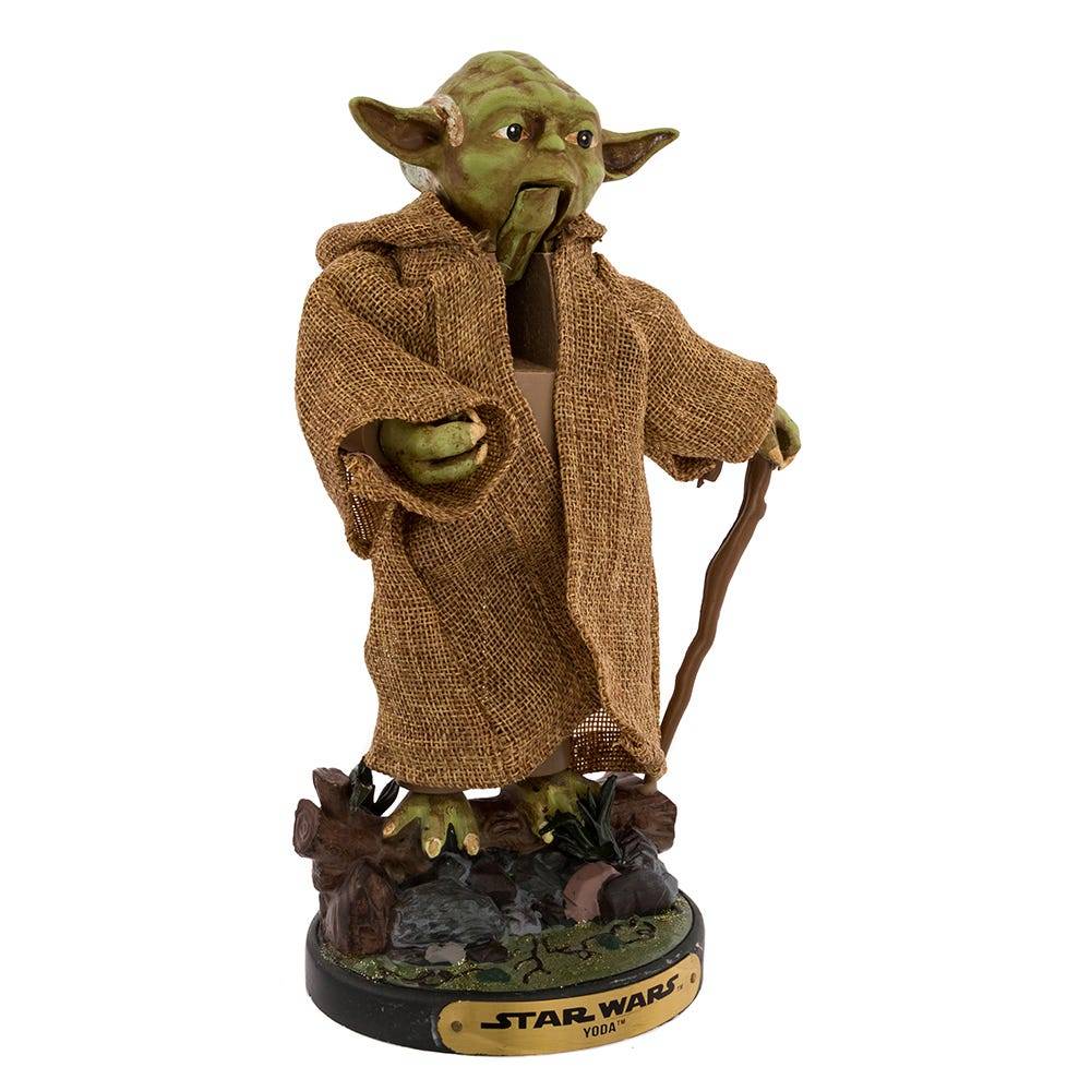 Kurt Adler 12-Inch Star Wars Hollywood Yoda Nutcracker