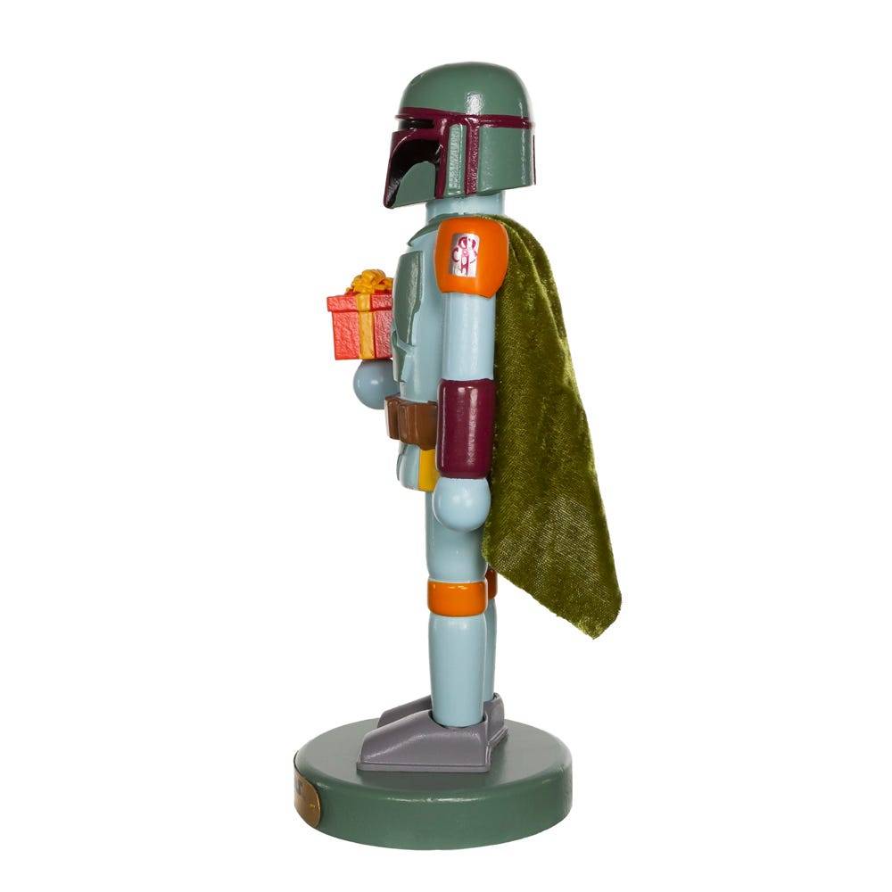 Kurt Adler 10-Inch Star Wars Boba Fett With Present Nutcracker