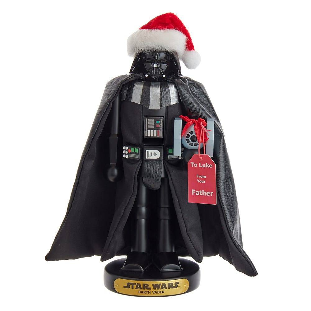 Kurt Adler 10-Inch Star Wars Vader With Tie Fighter Nutcracker