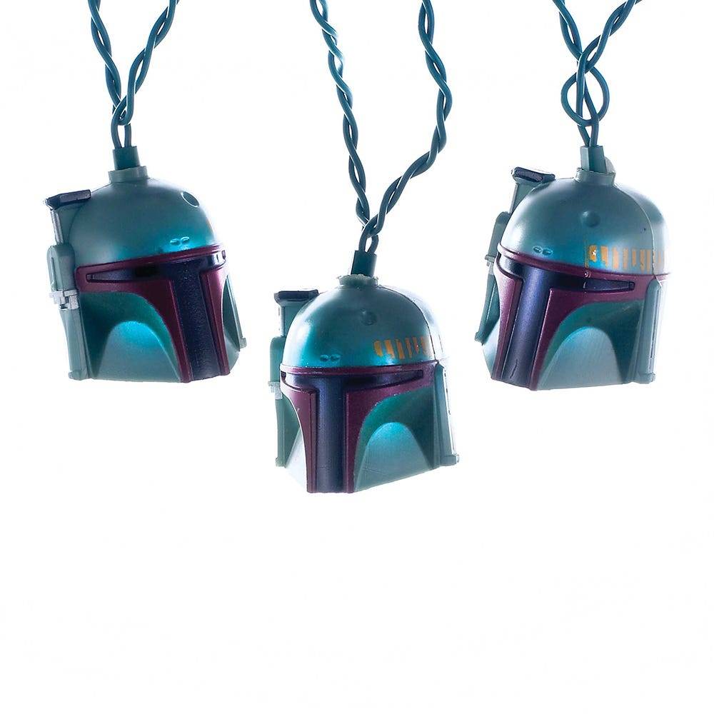 Kurt Adler 10-Light Boba Fett Helmet Light Set