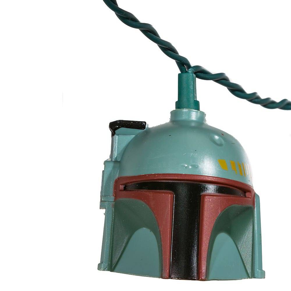 Kurt Adler 10-Light Boba Fett Helmet Light Set