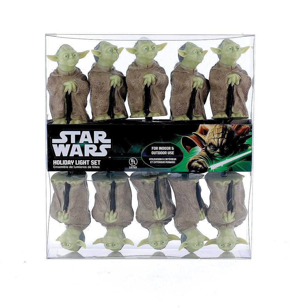 Kurt Adler UL 10-Light Plastic Yoda Light Set