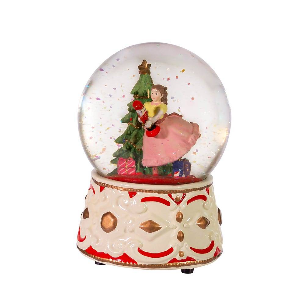 Kurt Adler 5.5-Inch Clara with Nutcracker Musical Water globe