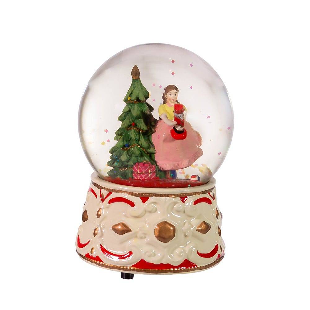 Kurt Adler 5.5-Inch Clara with Nutcracker Musical Water globe