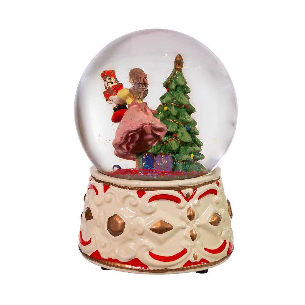 Kurt Adler 5.5-Inch Clara with Nutcracker Musical Water globe