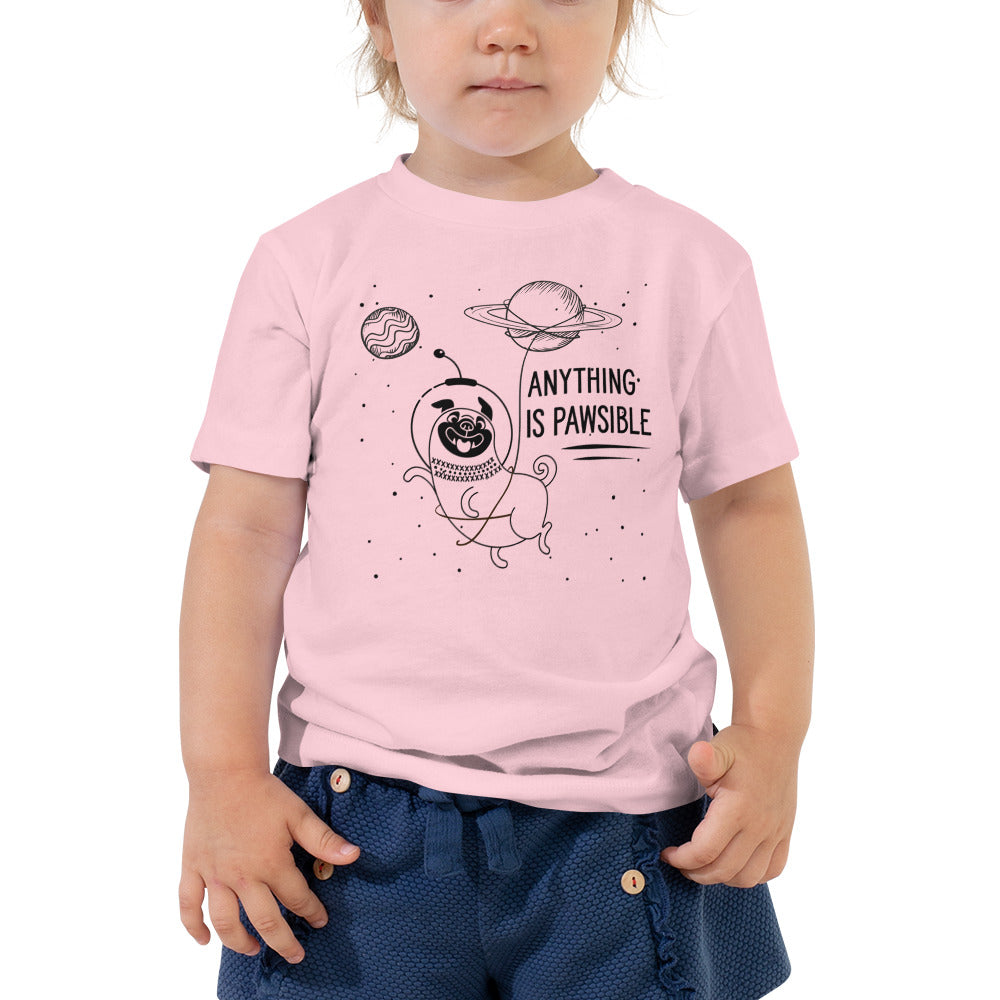 Anything is Pawsible Astro Toddler Short Sleeve Tee