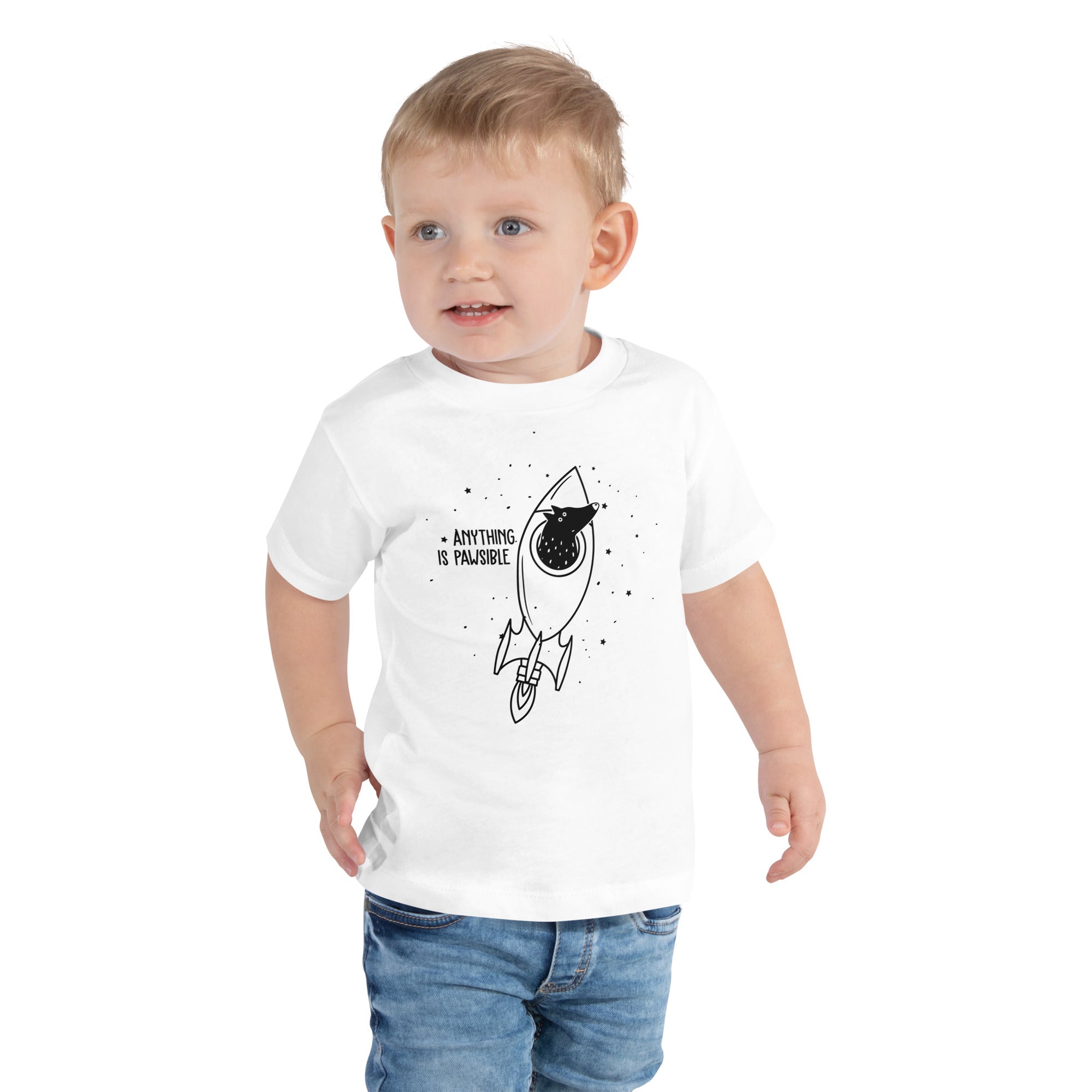 Anything is Pawsible Toddler Short Sleeve Tee