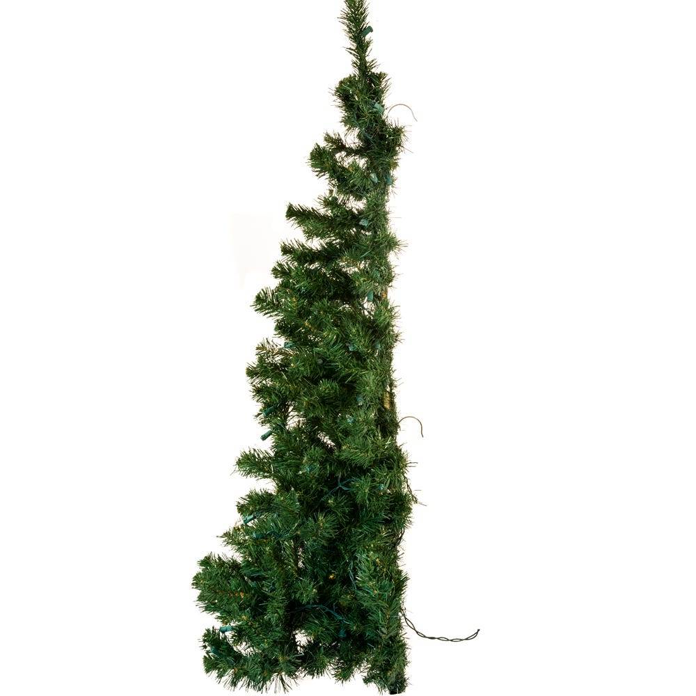 Kurt Adler 48-Inch Pre-Lit Norway Pine Wall Tree