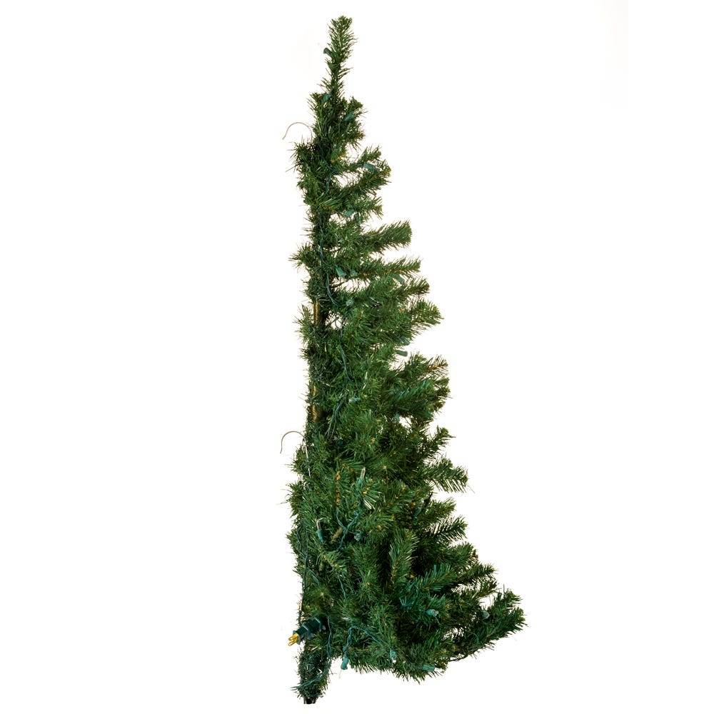 Kurt Adler 48-Inch Pre-Lit Norway Pine Wall Tree