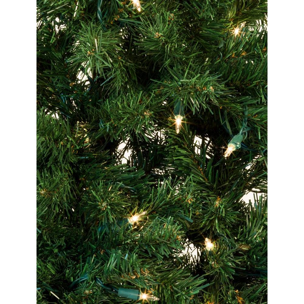 Kurt Adler 48-Inch Pre-Lit Norway Pine Wall Tree