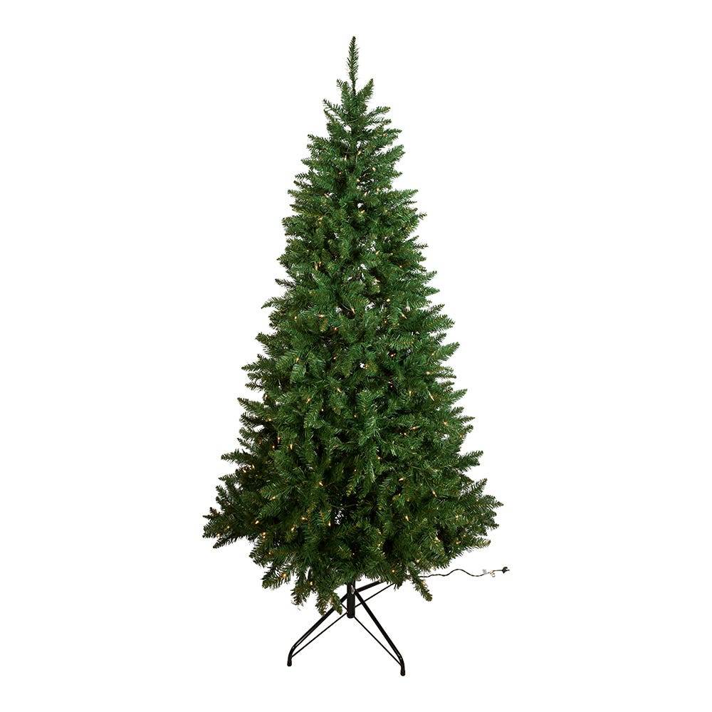 Kurt Adler 7-Foot Pre-Lit Pine Tree with Clear Lights