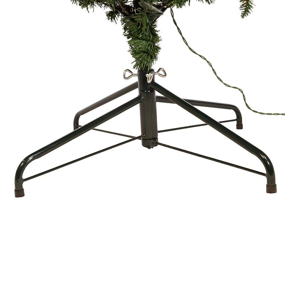 Kurt Adler 7-Foot Pre-Lit Pine Tree with Clear Lights