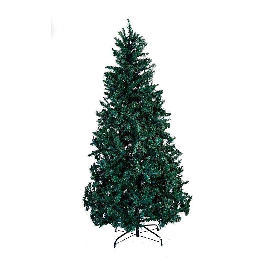 Kurt Adler 7-Foot Pre-Lit Pine Tree with Multi-Colored Lights