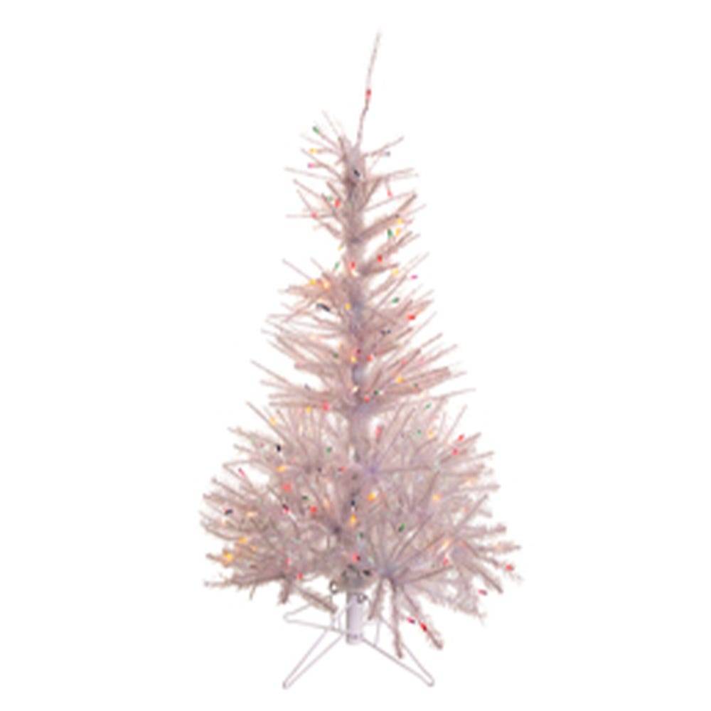 Kurt Adler 4.5-Foot Pre-Lit Glisten Pine Tree and Multi-Color Lights