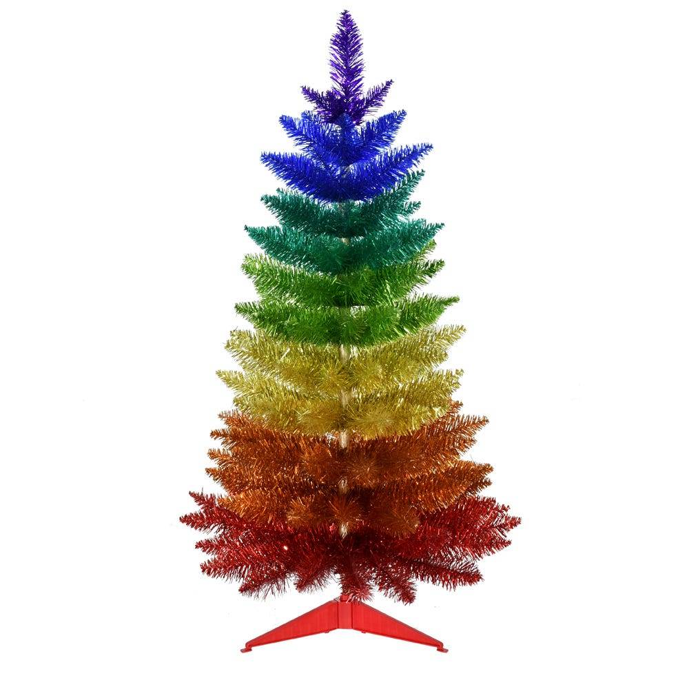 Kurt Adler 3-Foot Foil Rainbow Tree