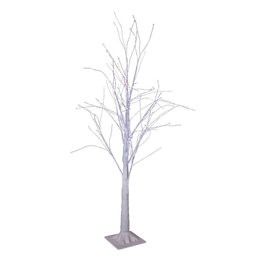 Kurt Adler 4-Foot Winter White Twig Tree with 500 Cool White Lights