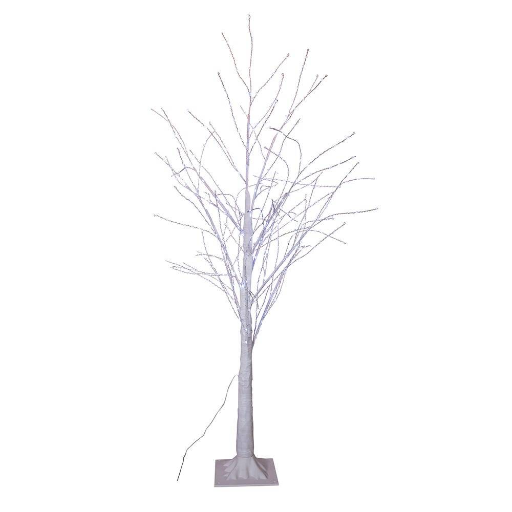 Kurt Adler 4-Foot Winter White Twig Tree with 500 Cool White Lights