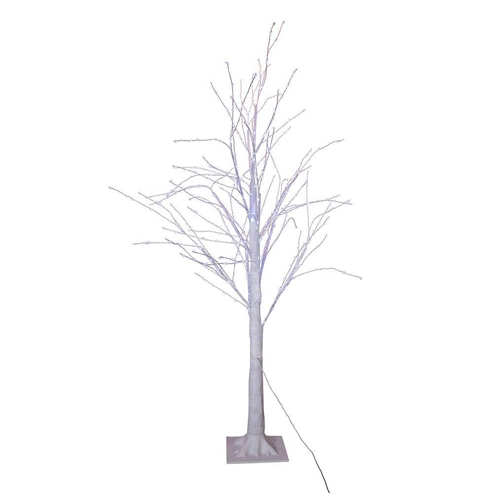 Kurt Adler 4-Foot Winter White Twig Tree with 500 Cool White Lights