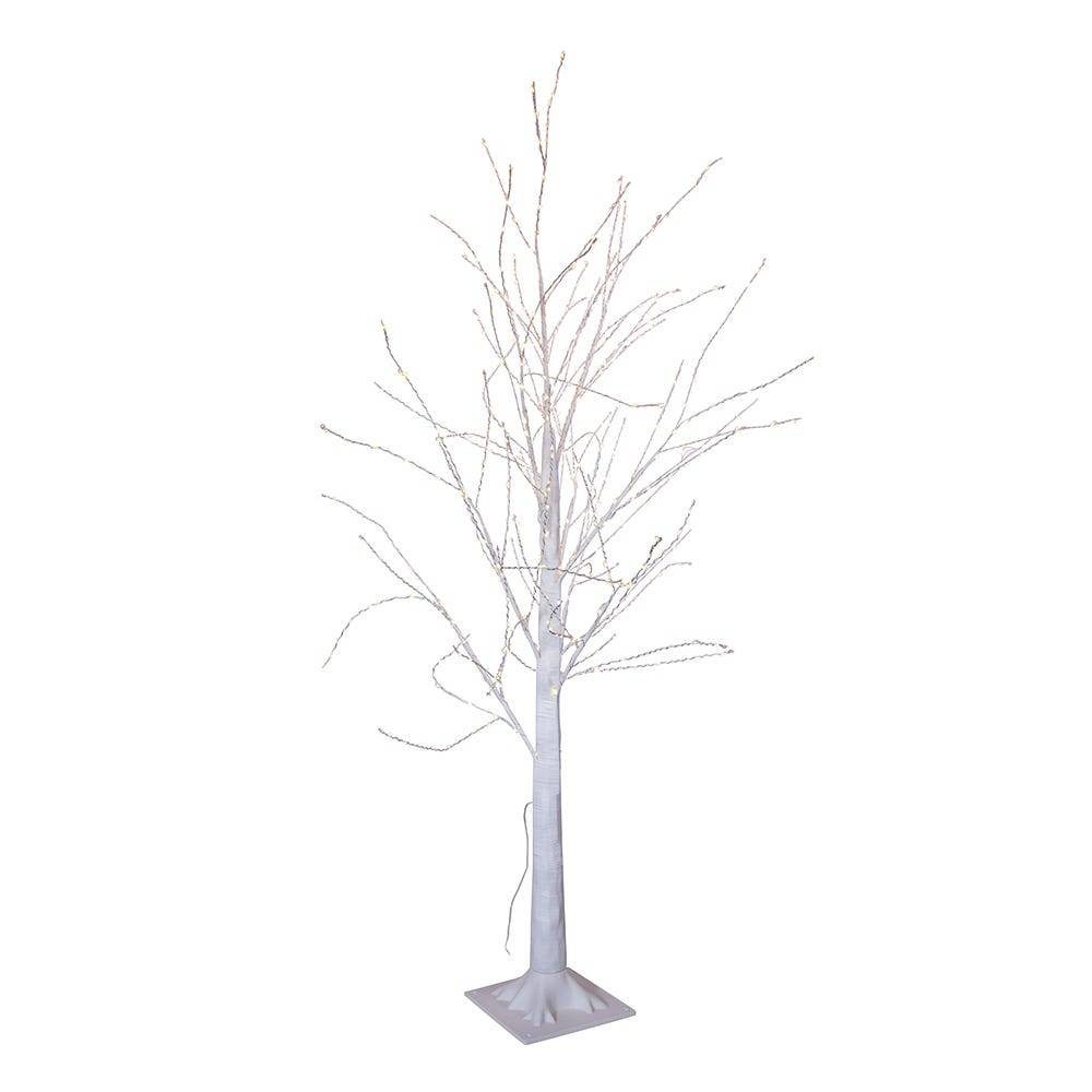 Kurt Adler 4-Foot Winter white Twig Tree with 500 Warm White Lights