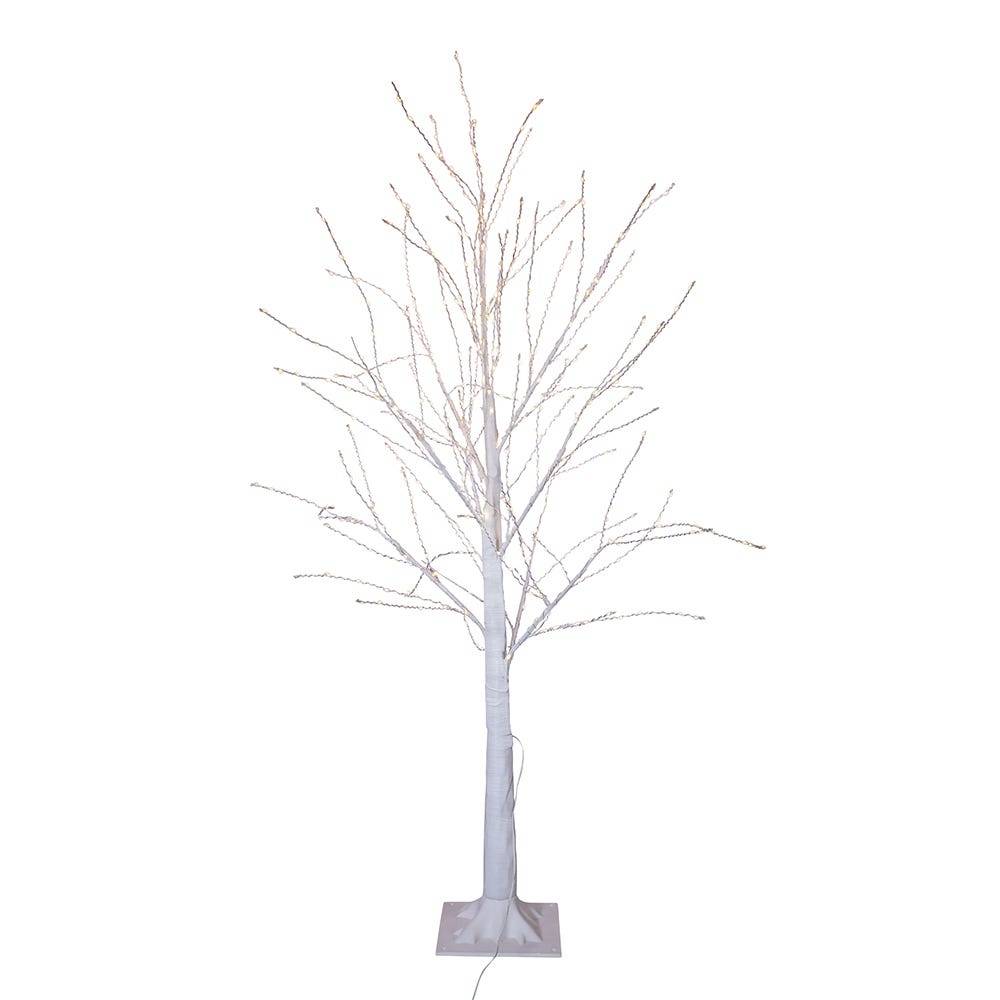 Kurt Adler 4-Foot Winter white Twig Tree with 500 Warm White Lights