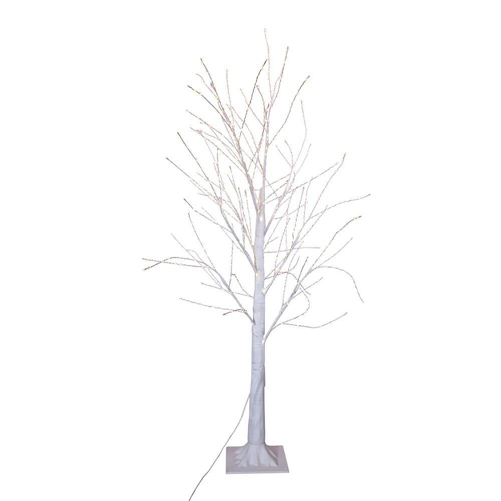 Kurt Adler 4-Foot Winter white Twig Tree with 500 Warm White Lights