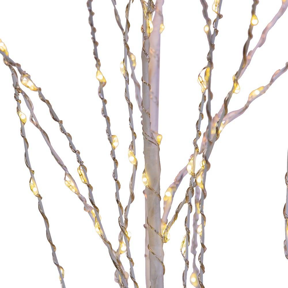 Kurt Adler 4-Foot Winter white Twig Tree with 500 Warm White Lights