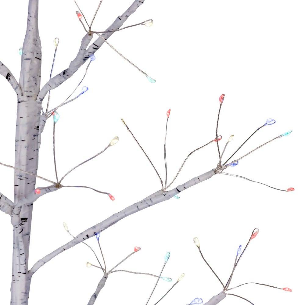 Kurt Adler 3-Foot White Birch Twig Tree with Multi-Color 8-Function Lights