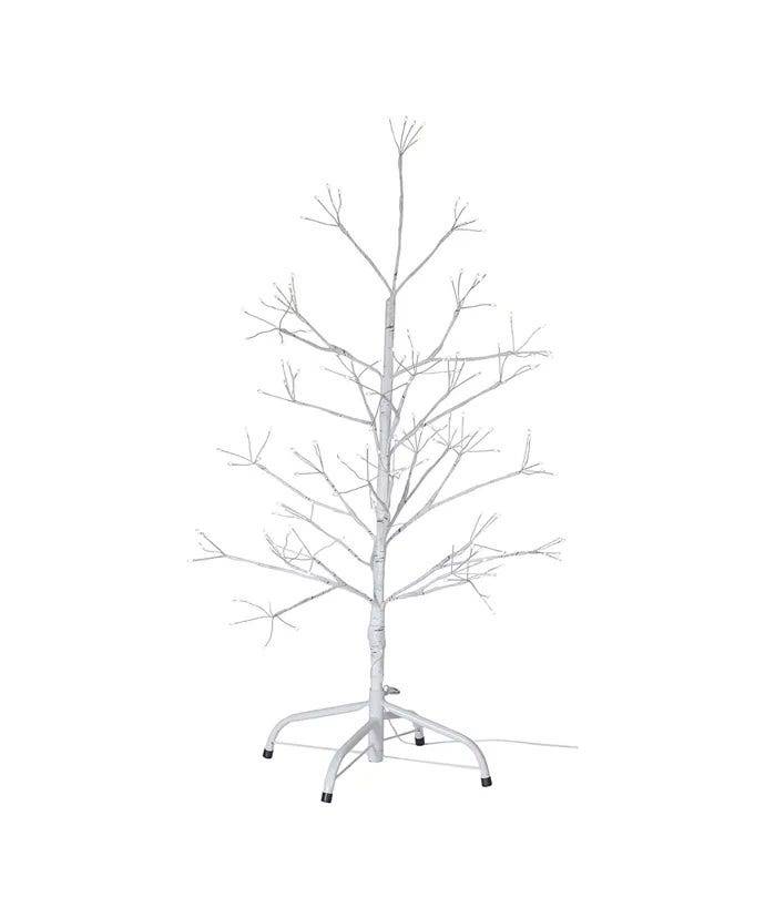 Kurt Adler 3-Foot White Birch Tree with Warm White LED 8 Function Lights