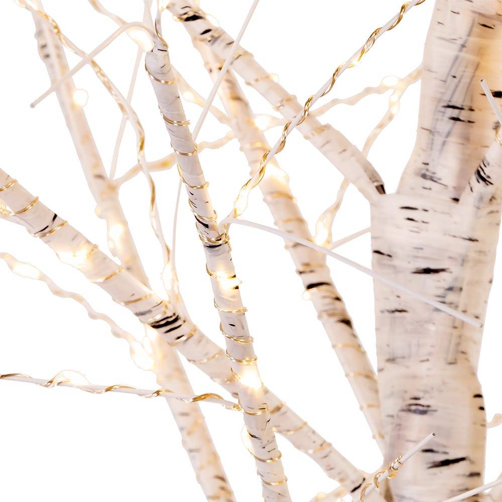 Kurt Adler 3-Foot White Branch Twinkle Warm White Fairy LED Twig Tree