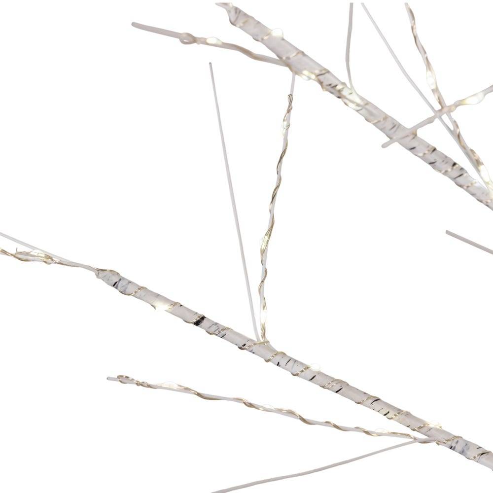 Kurt Adler 4-Foot White Branch Twinkle Warm White Fairy LED Twig Tree